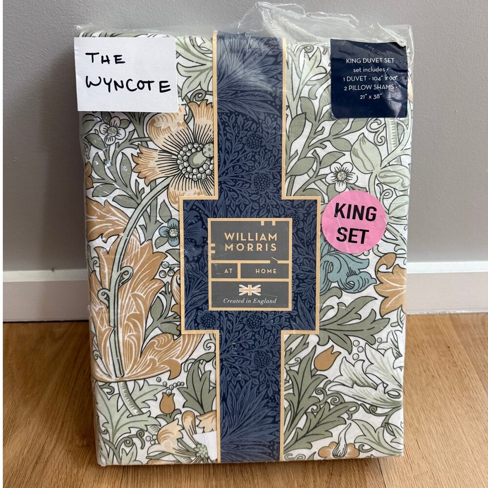 Floral Duvet Cover Set - Cream and Green
